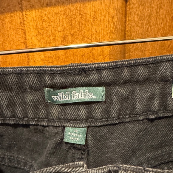 Wild Fable Charcoal Distressed Denim Shorts - Picture 4 of 8